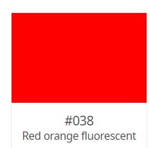 ORACAL 6510 Fluorescent Cast Film 24" X5YDS ORANGE RED